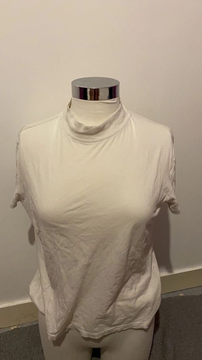 T-shirt blanc zara - photo numéro 3