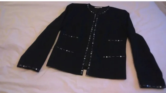 Veste en  lin  noire T36  Burton neuve