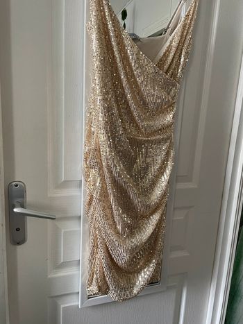 Robe en sequins Lilie rose taille S/M