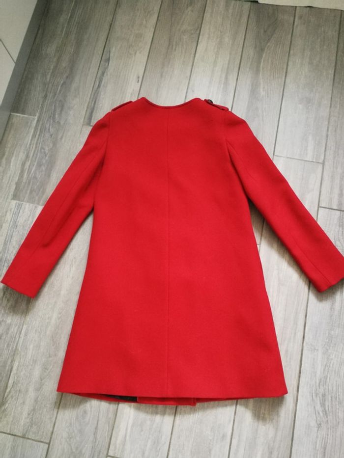 Manteau rouge en laine taille 36 Monoprix Collection - photo numéro 6
