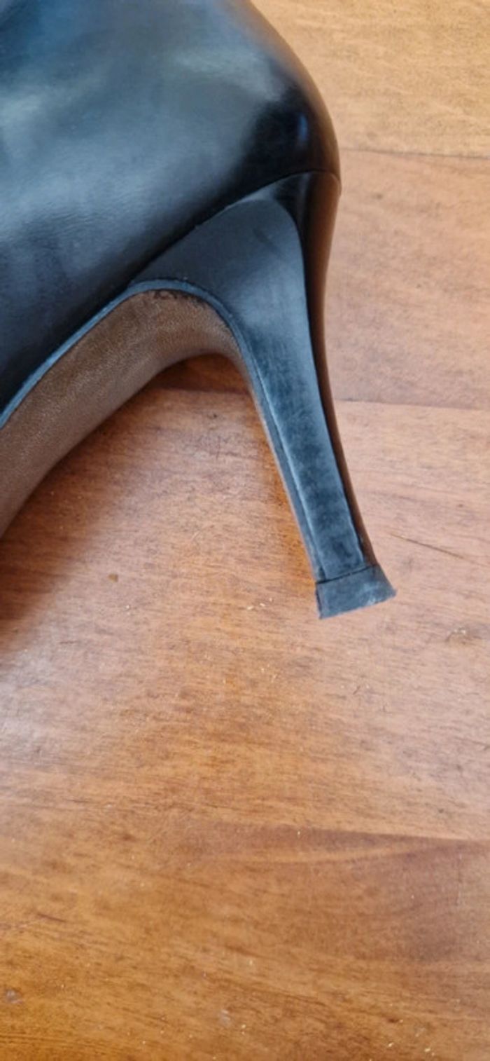 Superbes bottes cuir talon taille38,5 - photo numéro 7