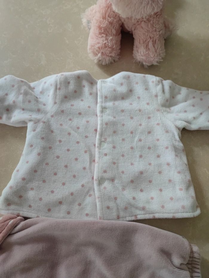 Adorable ensemble chaud  molletonné 🐰 1 mois - photo numéro 5