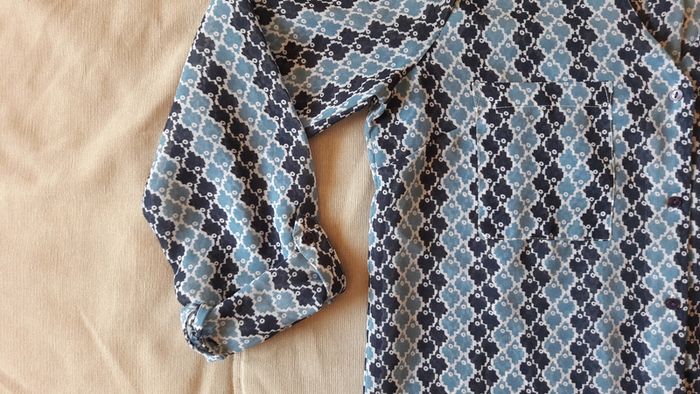 Trés bon état: chemisier bleu fluide pour l'été, taille 34 - photo numéro 5