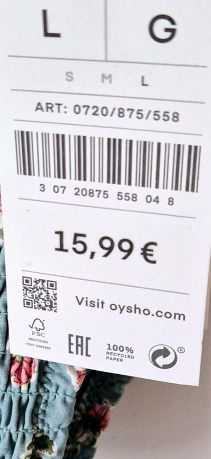 Bas de bikini Oysho Taille L - photo numéro 2