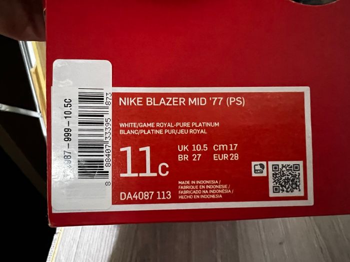 Nike blazer - pointure 28