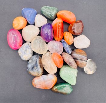 Lot 200 g pierres polies du Brésil pierres naturelles