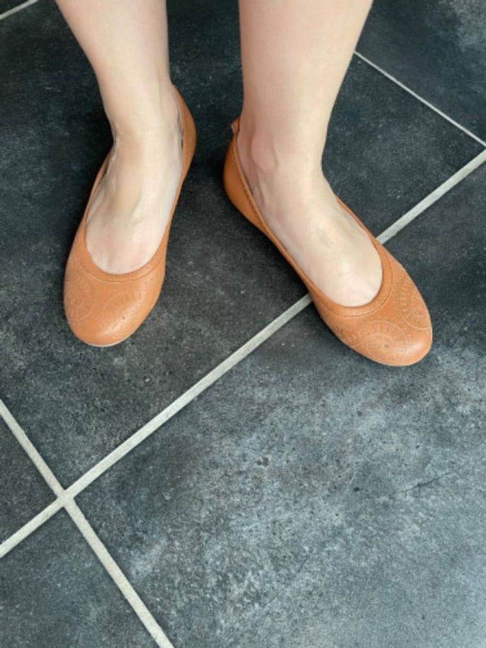 Ballerines camel bocage