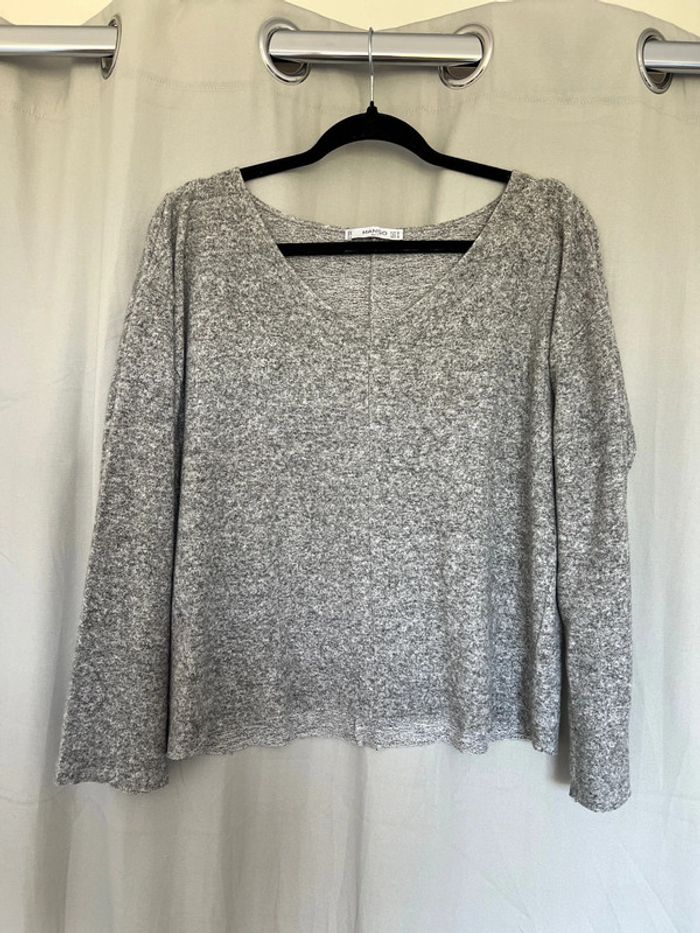 Pull fin gris