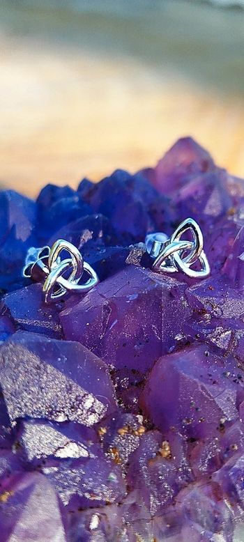 Boucles d'oreilles Argent noeud Divin