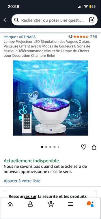 Veilleuse projecteur 