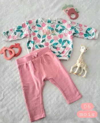Ensemble sweet et pantalon chaud 06mois