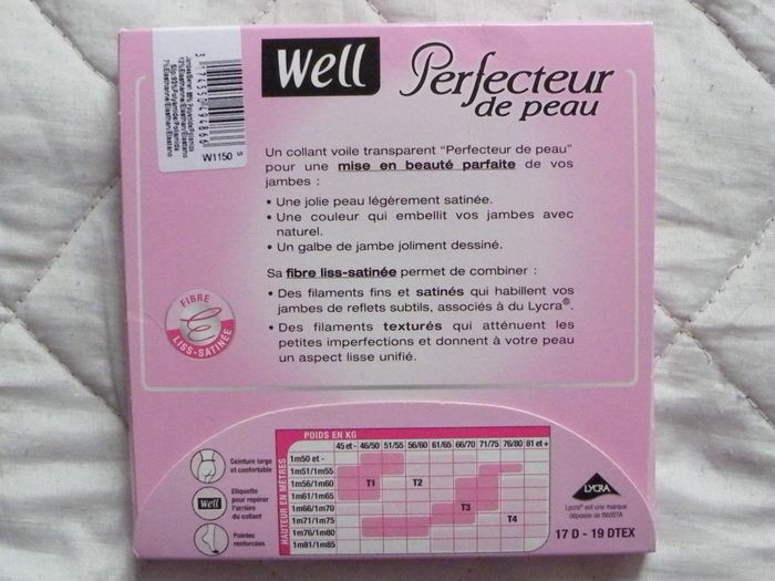 Collants Well perfecteur de peau noir 17 deniers Taille 2 - photo numéro 2