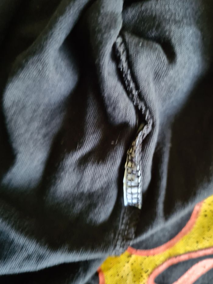 T-shirt noir manches longues motif flammes Jennyfer XXS - photo numéro 5