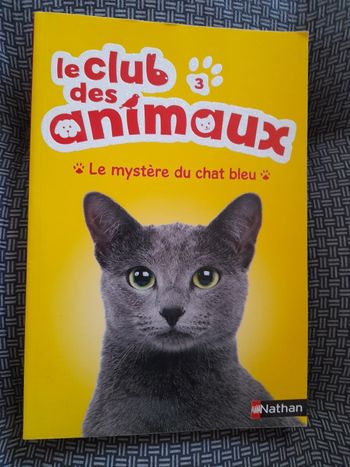 Livre le club des animaux le mystère du chat bleu