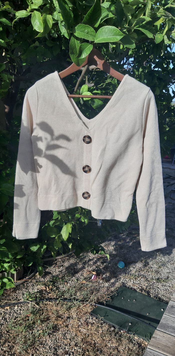 Pull demi saison col en V taille xs/34pimkie - photo numéro 2