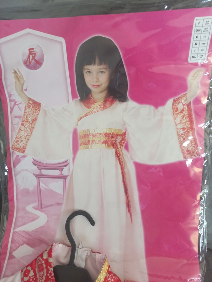 Robe déguisement chinoise japonaise 5/7 ans césar - photo numéro 2