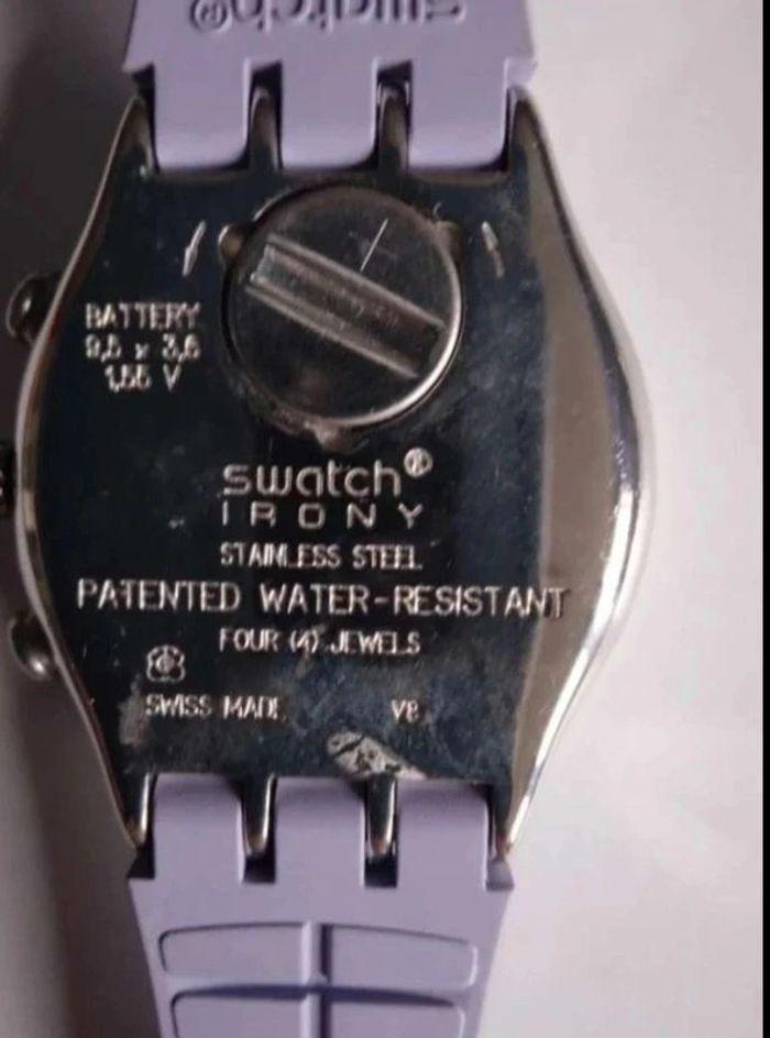 Montre Swatch Suisse Femme Élégante et Violet Pastel - photo numéro 3