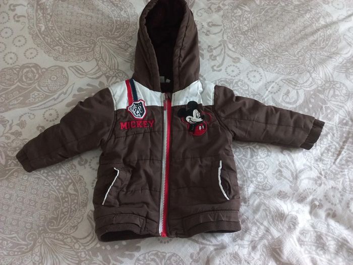 Doudoune marron Mickey marron 18 mois Disney baby - photo numéro 2