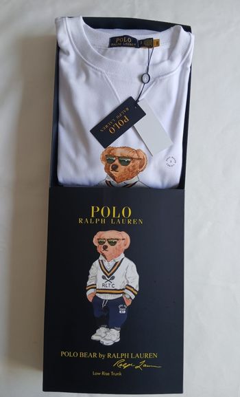 Sweatshirt Polo Ralph Lauren "Polo Bear" blanc 🐻 Édition limitée