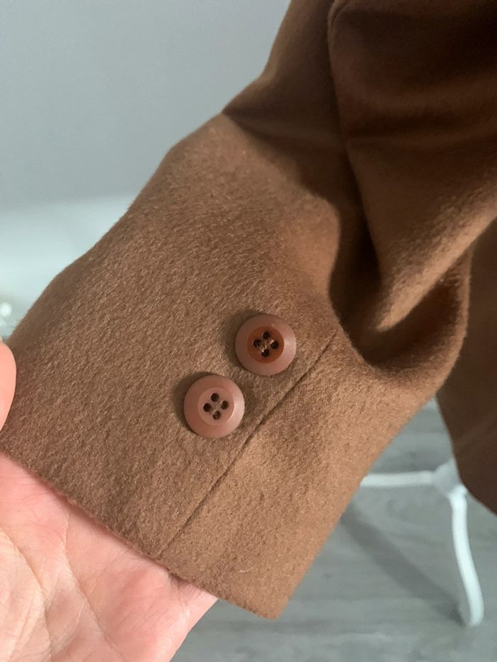 Blazer Camel Laine vierge et Cachemire Vintage T42 XL - photo numéro 7