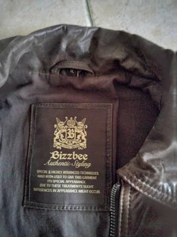 Veste en cuir homme bizzbee