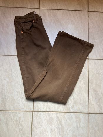 Jeans regular Wide marron 