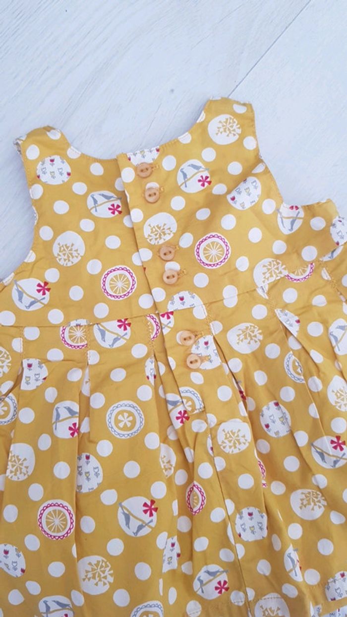 Ensemble robe et bloomer été fille 1mois sergent major neuf - photo numéro 5