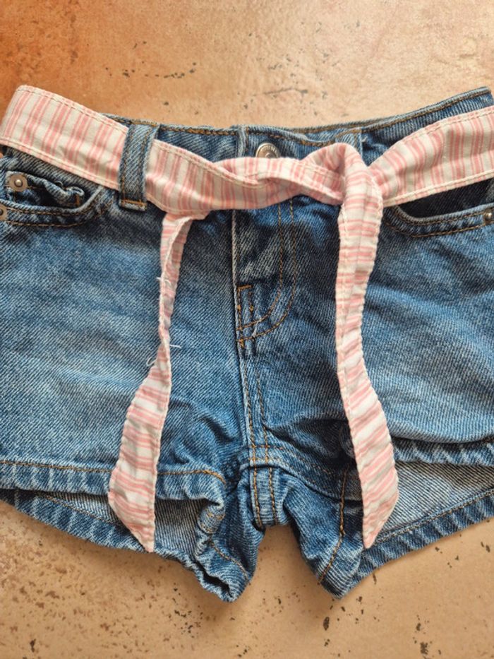 Short en jean bebe fille - photo numéro 2