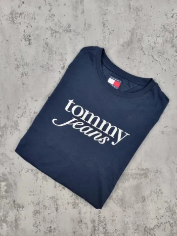 T-shirt Tommy Jeans – Neuf sans étiquette-Bleu marine – Taille S Femme (mesures en photos)