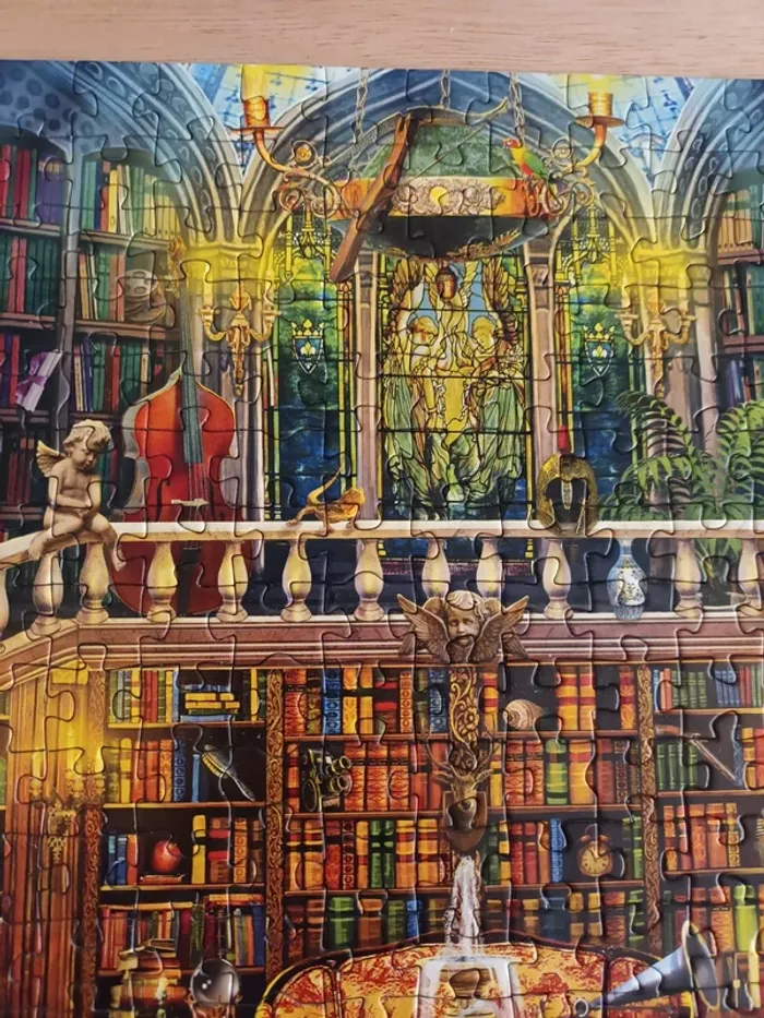 Educa puzzle 500 pièces bibliothèque énigmatique - photo numéro 15