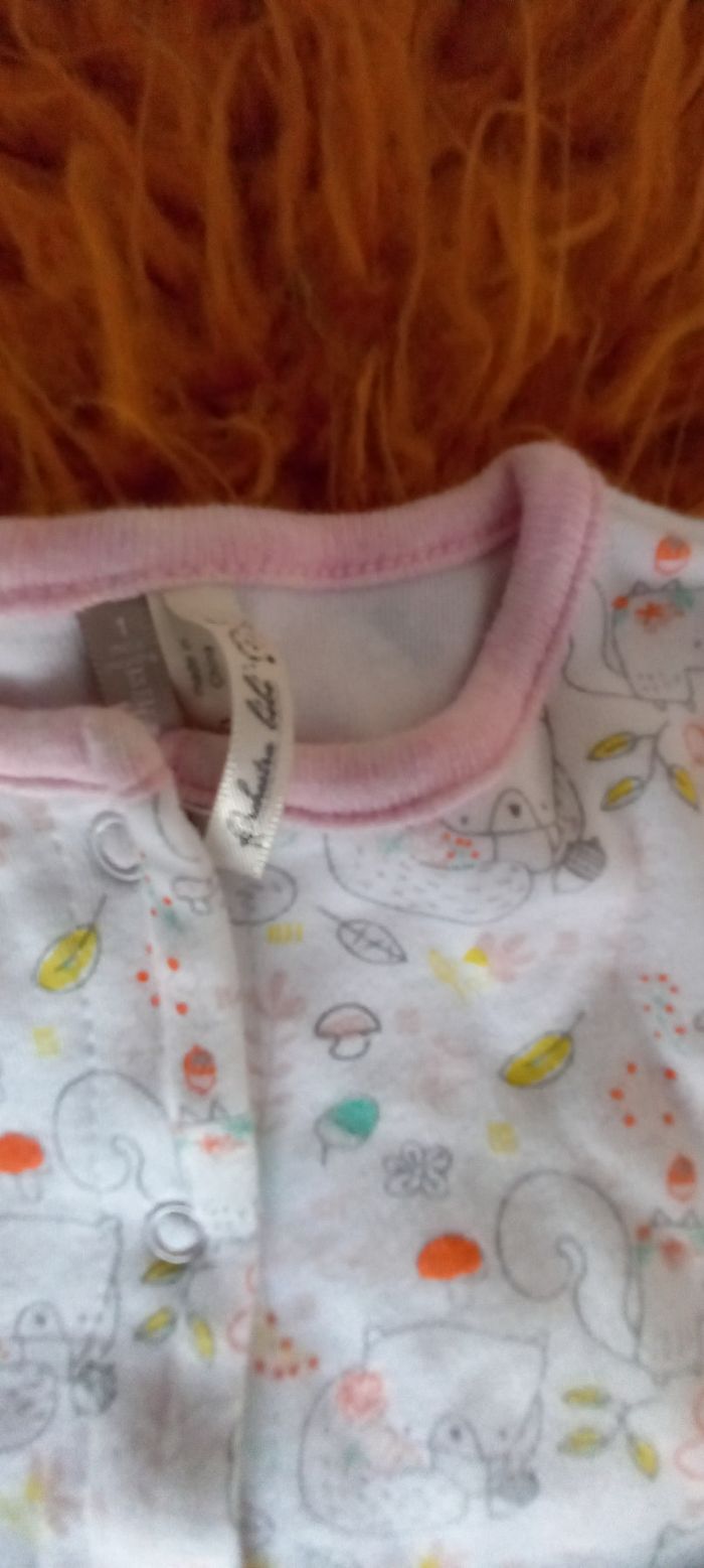 Pyjama combinaison coton 1 mois orchestra