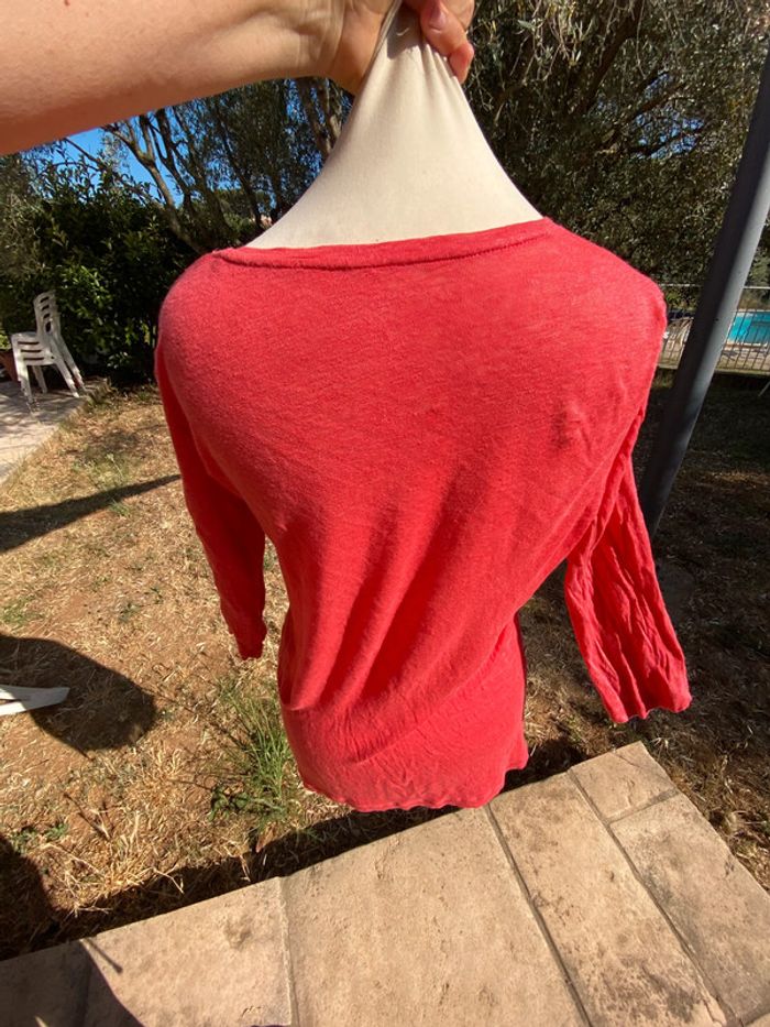 Joli top en lin Majestic, filature, taille 3 40 42 - photo numéro 2