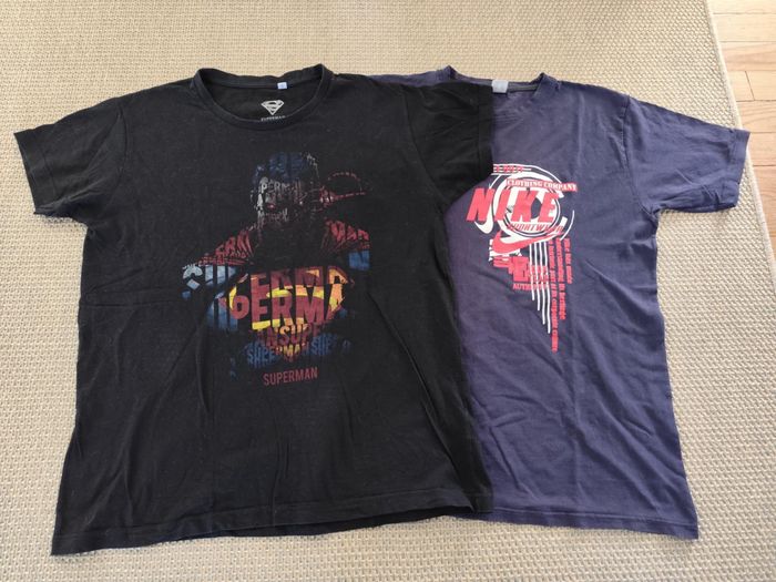 T-shirt Superman taille L , très bon état + cadeau