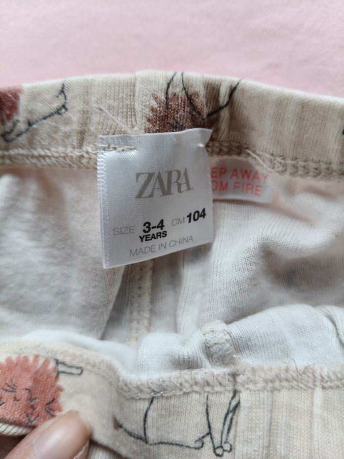 Pijama mixte Zara beige chats 104 cm - photo numéro 8