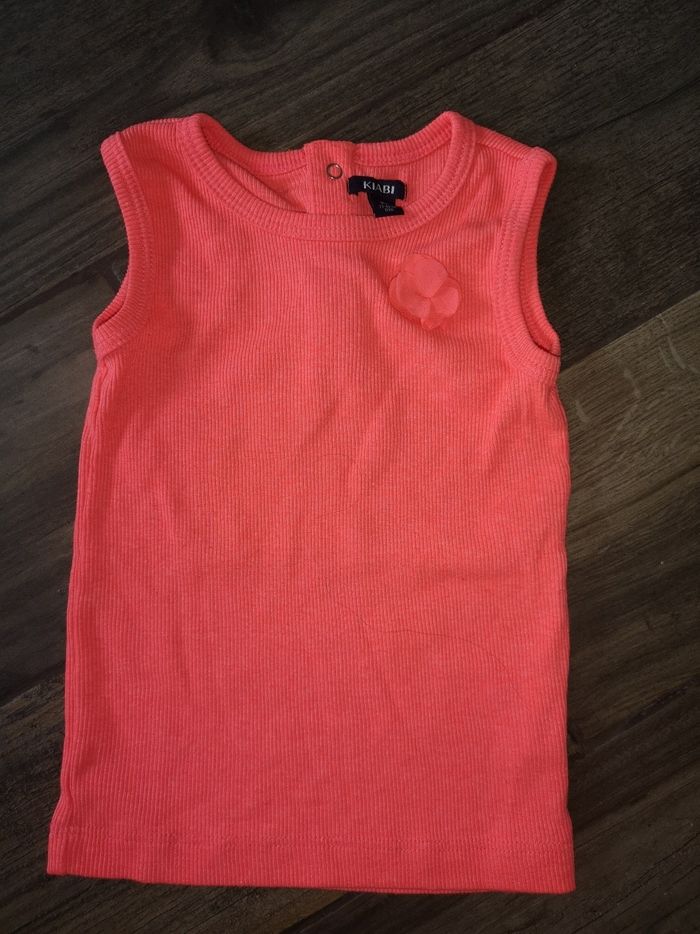 Jolie haut orange fluo kiabi