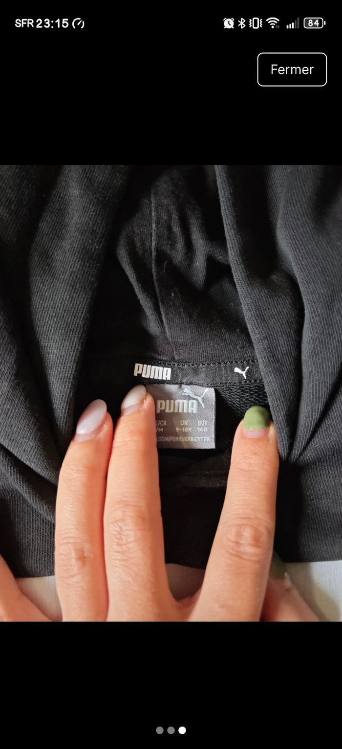Sweat puma 9/10 ans - photo numéro 3