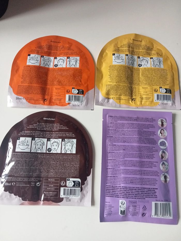 lot de 4 masques cheveux neufs - photo numéro 2
