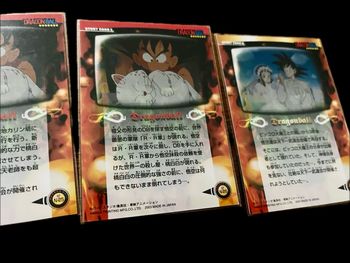 Lot de 9 cartes dragon ball 2003 Parfait état