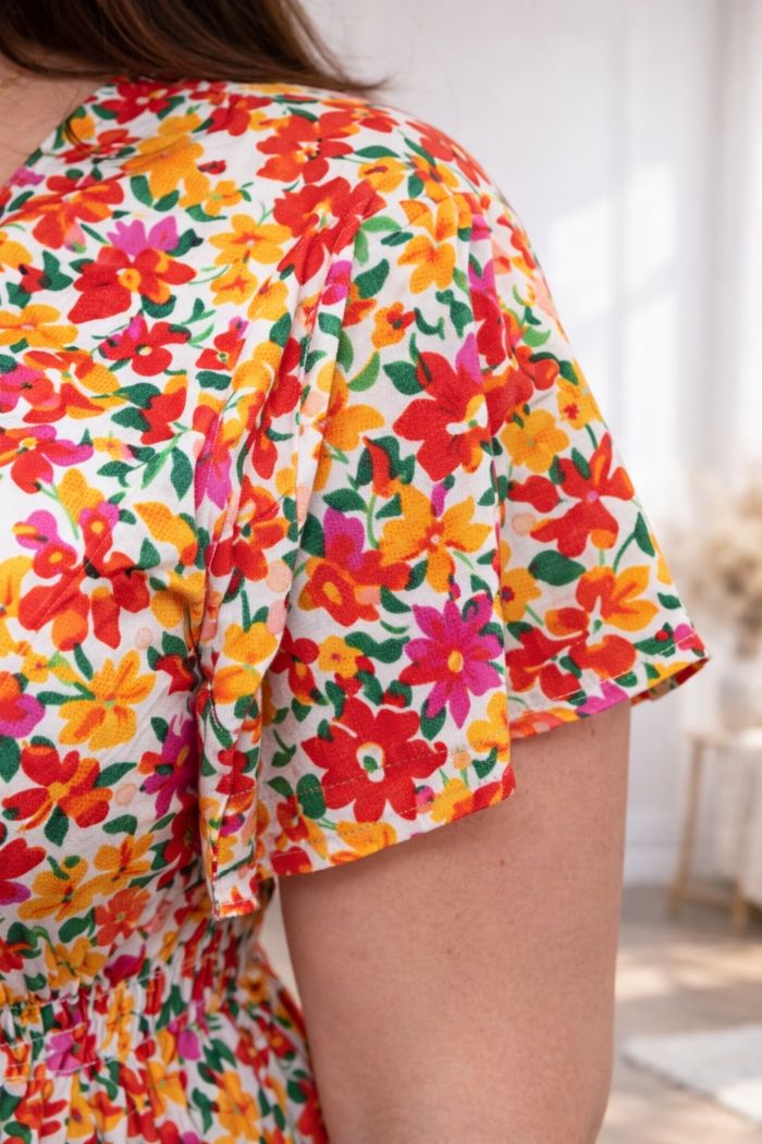 Robe fleurie éclatante Femme taille 54 marque Missguided 💍 - photo numéro 4