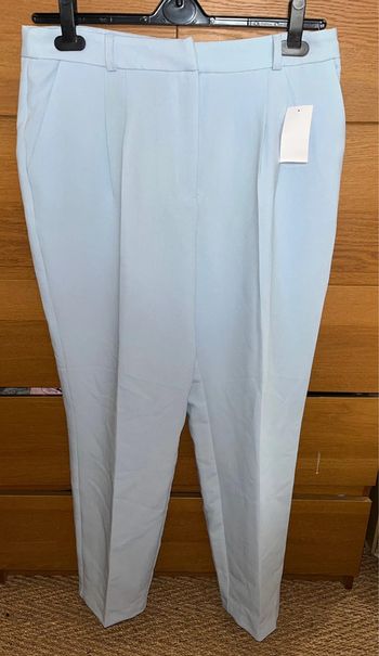 Pantalon droit bleu Kiabi