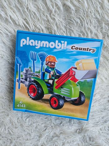 Jouet - jeux de construction playmobil 4143 agriculteur et tracteur - Neuf