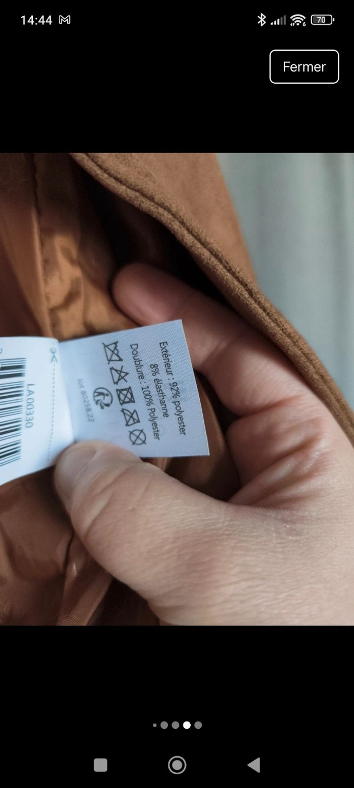 Veste suédine - photo numéro 5