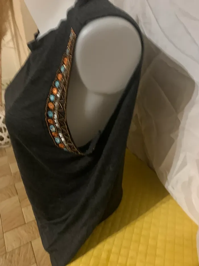 Débardeur Kiabi taille XL gris fantaisie - photo numéro 5
