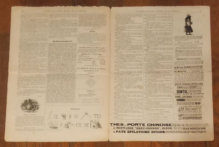 Journal la mode illustrée supplément 31 mars 1895 N°13 vintage - photo numéro 6