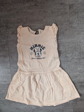 Robe manches courtes fille 3 ans Minnie