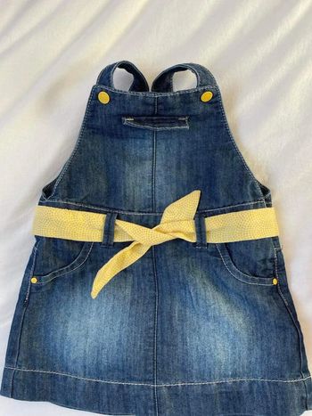 Robe salopette en jean Obaibi 12 mois