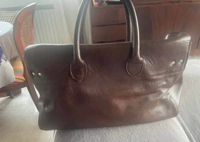 Sac Mac Douglas Pyla – Cuir marron chocolat - photo numéro 2