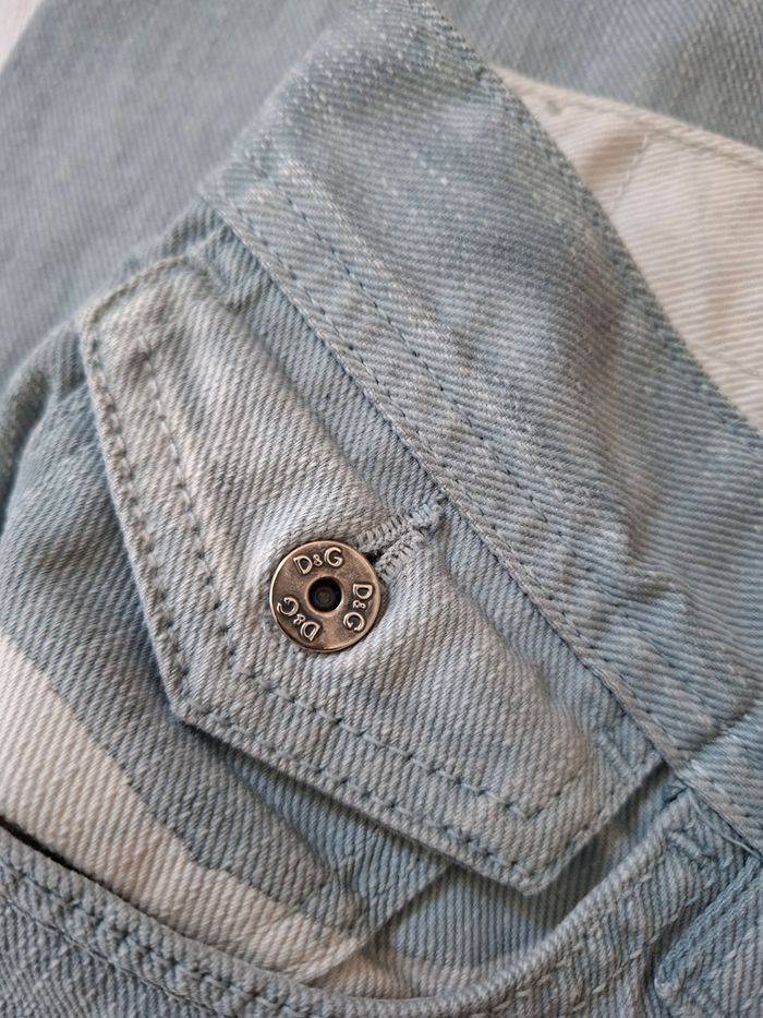 Jean Pantalon Dolce & Gabbana D&G / Bleu clair blanchi / Taille 29 (38/40 FR) M / Straight Regular - photo numéro 4