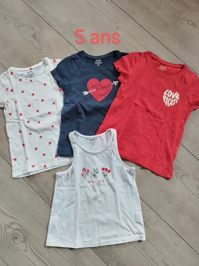 Lot t-shirt 5 ans