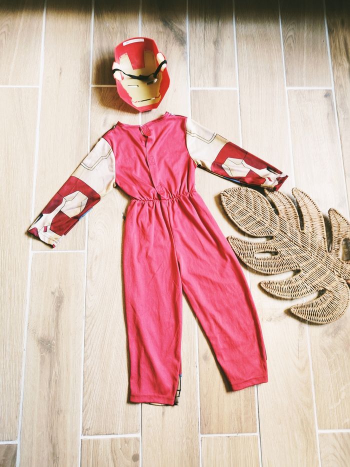 💫Déguisement /costume avec masque Iron man Marvel Avengers pour enfant - photo numéro 2
